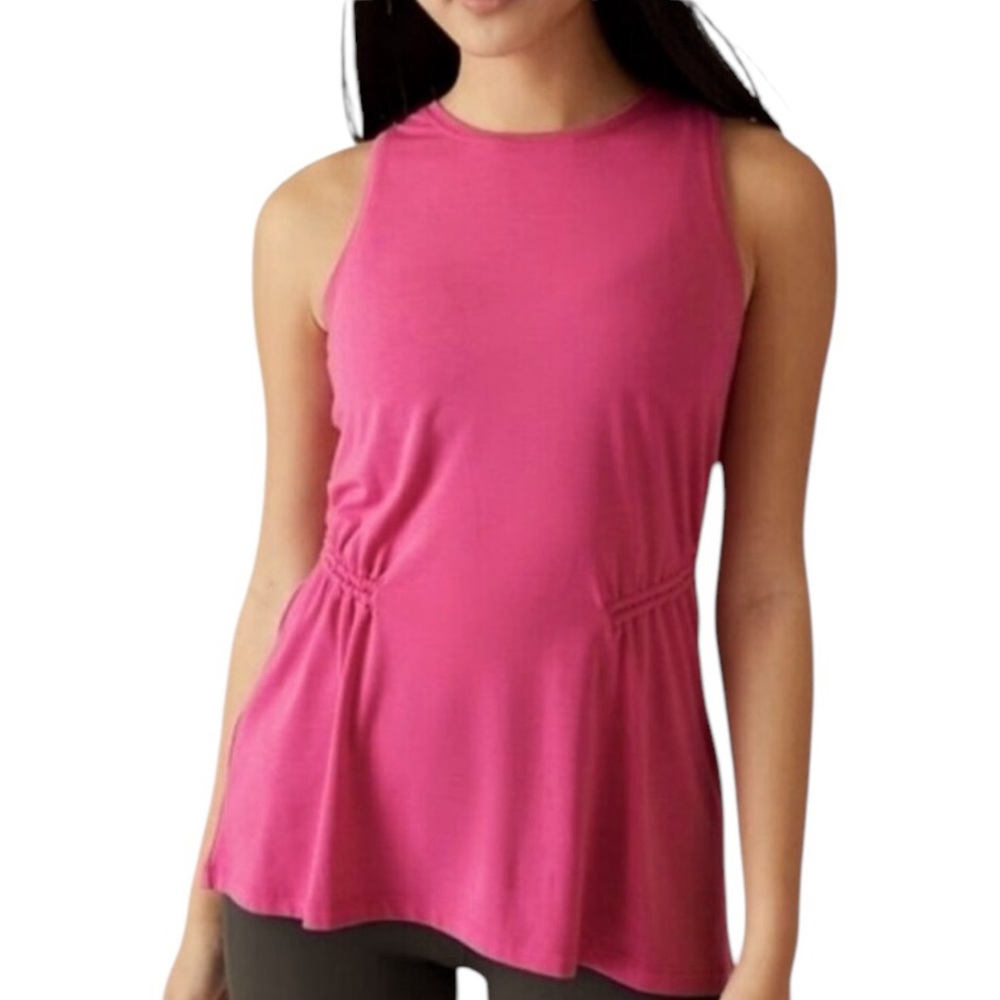 NWOT ATHLETA Air Out Cinch Tank in Pink Size XS MSRP $55 - Picture 2 of 12